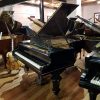 Restored Bechstein Model V grand piano, in a black case, for sale.