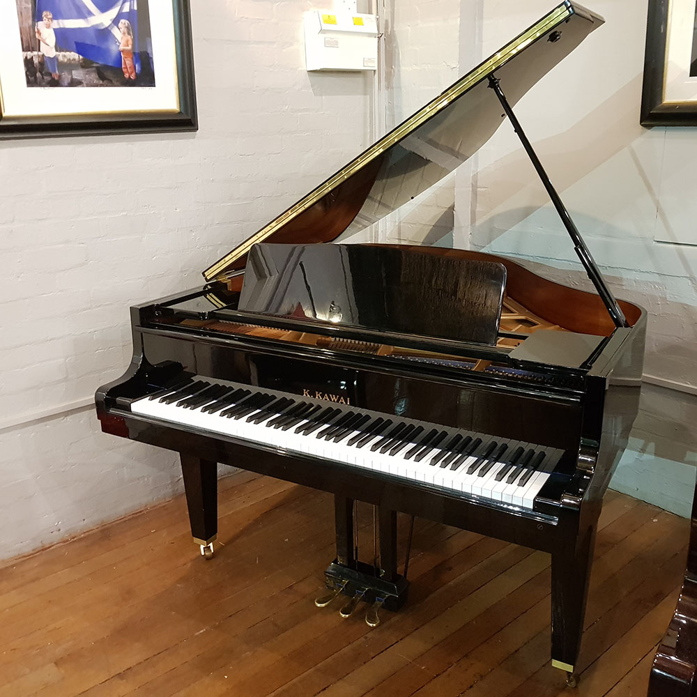 flow To take care out of service Used Kawai KF-1 Baby Grand Piano Black 2027289 - Sherwood Phoenix
