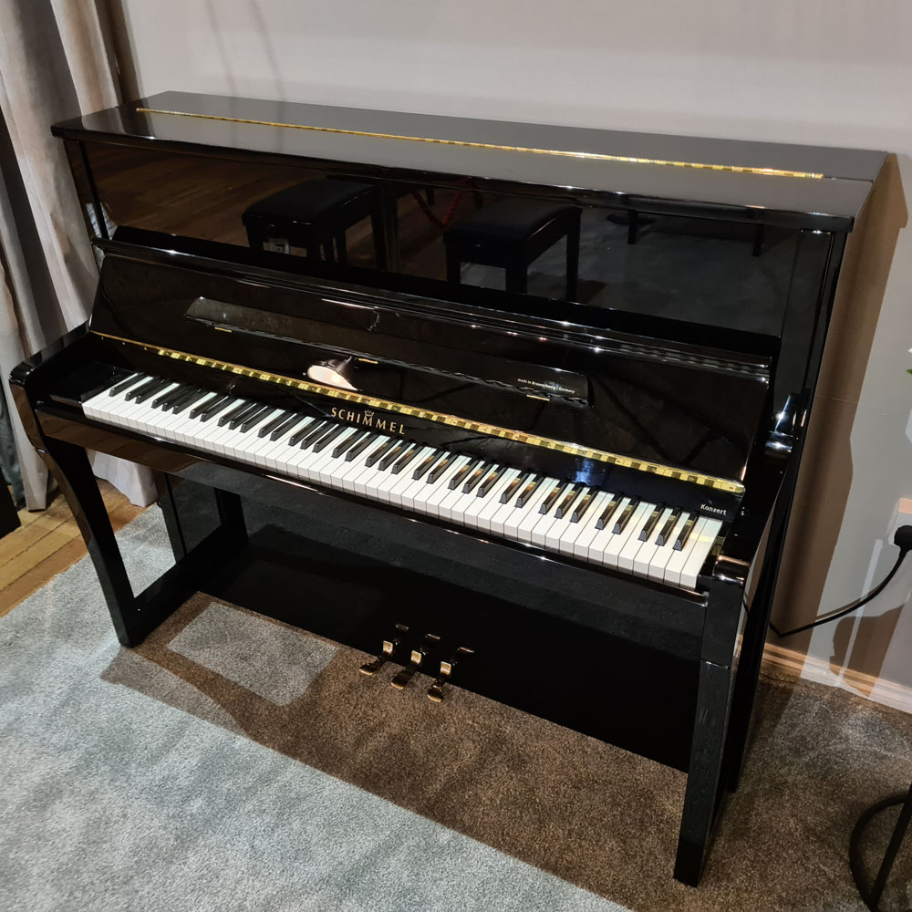 Schimmel German Upright Piano for sale UK  P I A N O Z - The Ultimate  Online Piano Showroom - UK Piano Shop - Black Baby Grands