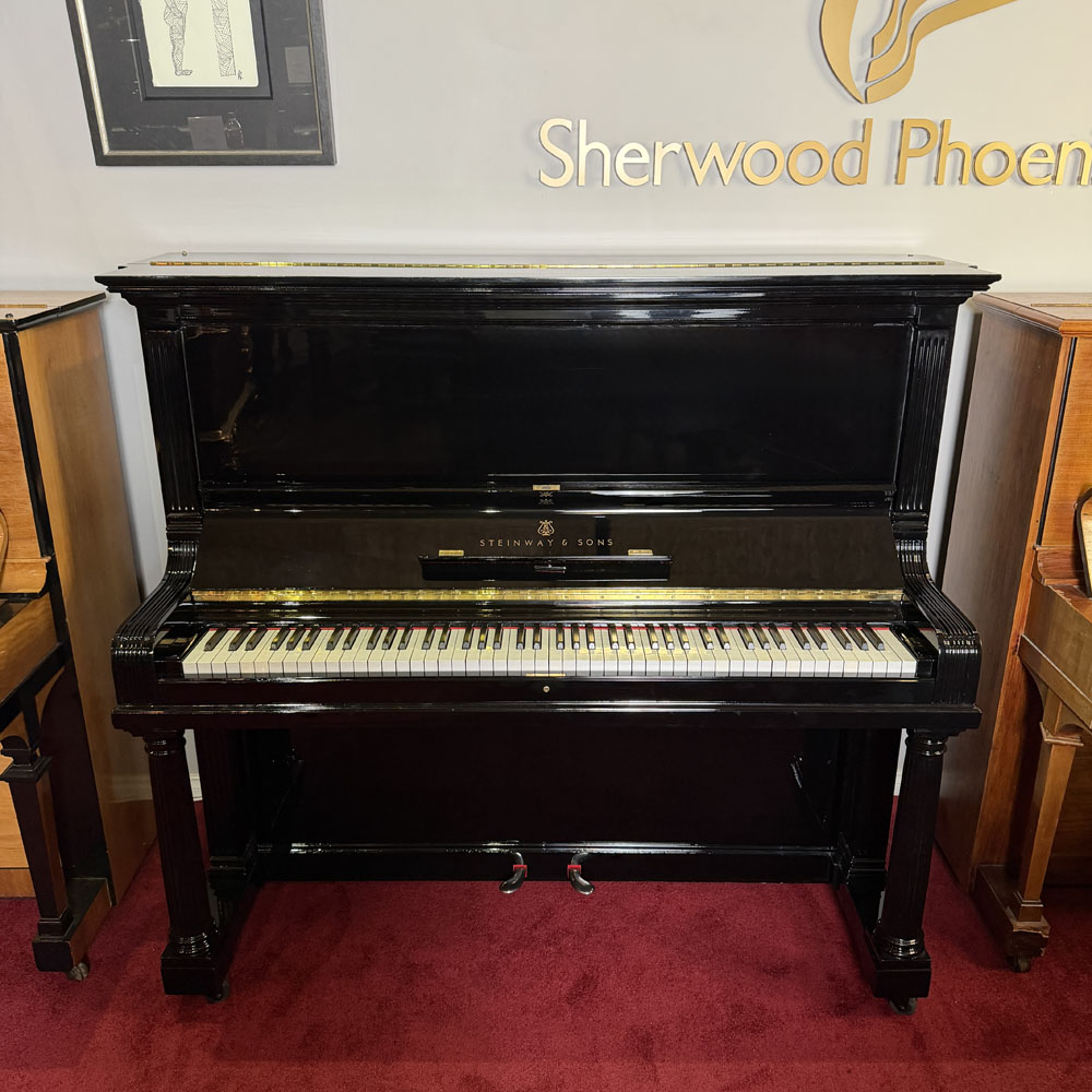 Restored | Steinway & Sons Model I-138 | Upright Piano  | Black  | 107927