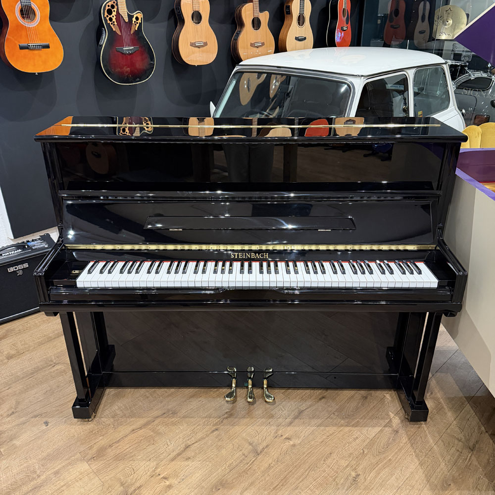 Used | Steinbach UP-118M4 | Upright Piano  | Black Polyester | 756341